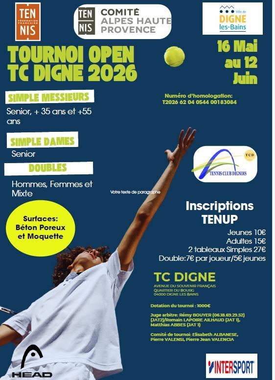 TOURNOI OPEN 2026