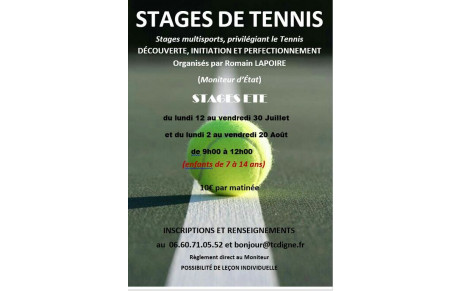 stages été
